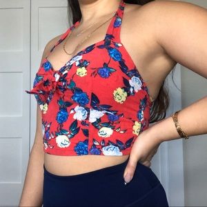 Forever 21 Tropical Crop Top